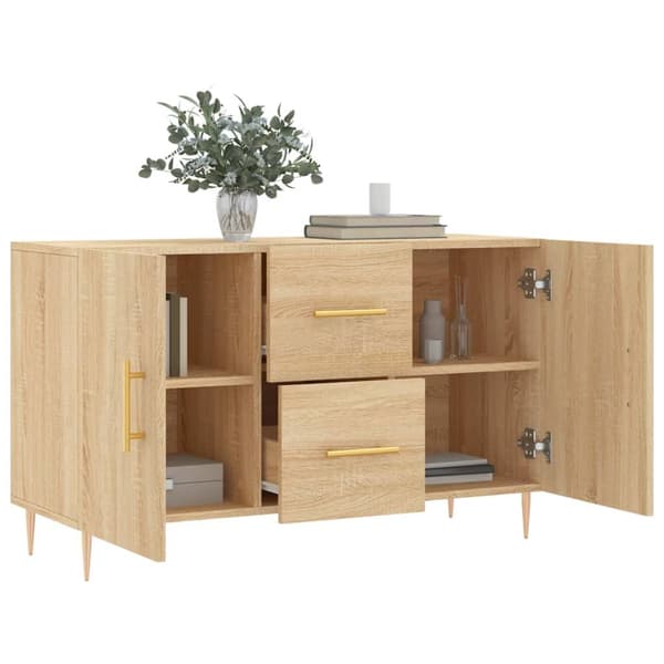 vidaXL Skjenk sonoma eik 100x36x60 cm konstruert tre