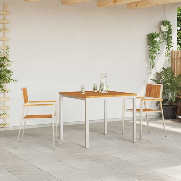 vidaXL Hage Stol 2 pcs Brun 56 x 54,5 x 87 cm Solid akasietre