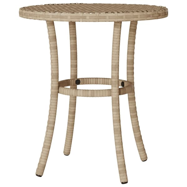 vidaXL Bistrogrupp med dynor 3 delar mixbeige konstrotting