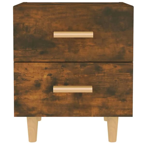 vidaXL Nattbord røkt eik 40x35x47,5 cm