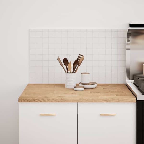 vidaXL Kjøkken benkeplate rektangulær 80x63,5x2,7 cm heltre eik