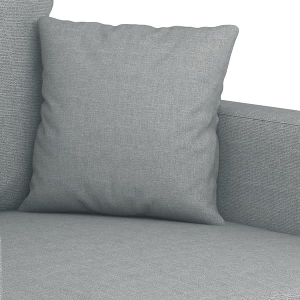 vidaXL Fåtölj ljusgrå 60 cm tyg