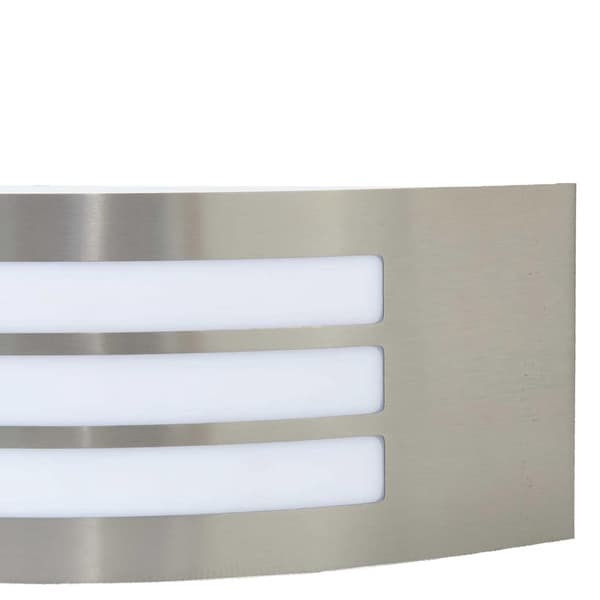 vidaXL Utomhus vägglampa 2 pcs Silver 32 x 10 x 10 cm