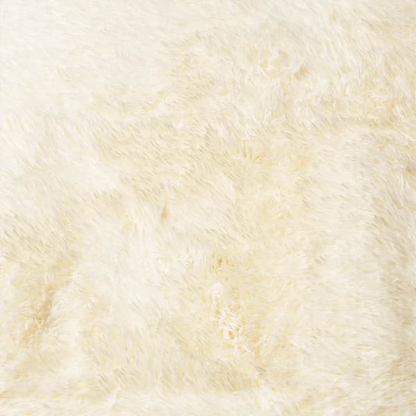 vidaXL Flossteppe med lang luv NAVARRA krem 240x240 cm polyester