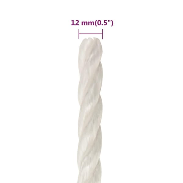 vidaXL Rep Vit 12 mm 25 m polypropylen