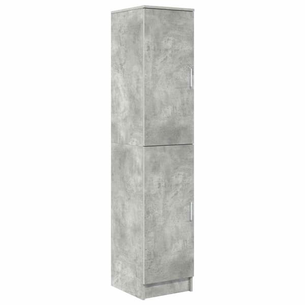 vidaXL Skrivebord 2 pcs Betonggrå