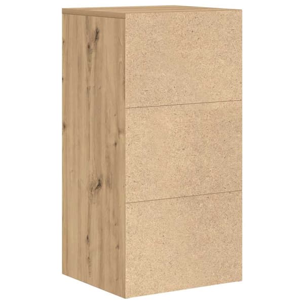 vidaXL Sideboard med låda Artisan Ek 38 x 34 x 75 cm