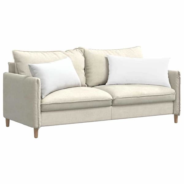 vidaXL Soffkuddar 2 st Vit 80 x 40 cm tyg