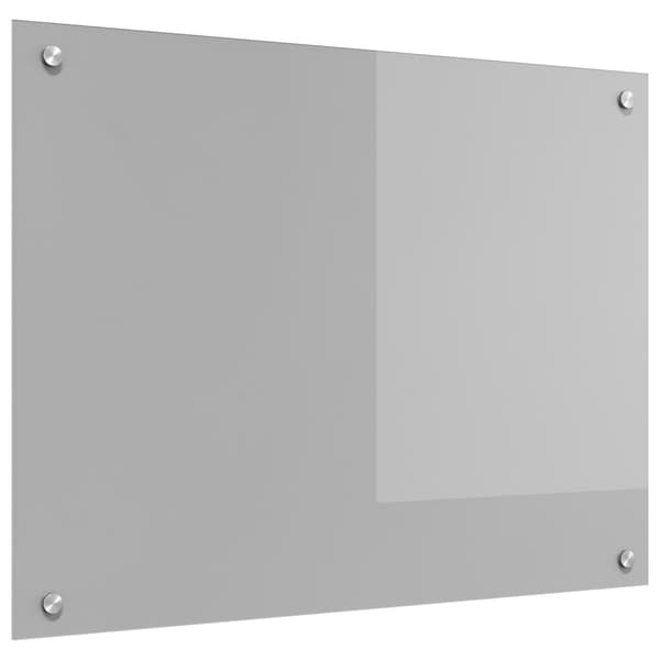vidaXL Köksskydd Ljusgrå 80 x 60 cm härdat glas