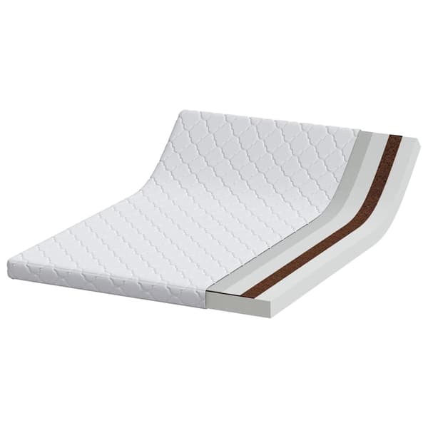 vidaXL Madrass Vit 140 x 200 cm Jacquardtyg