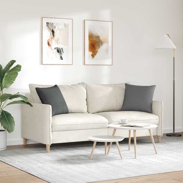 vidaXL Soffkuddar 2 st Mörkgrå 45 x 45 cm tyg