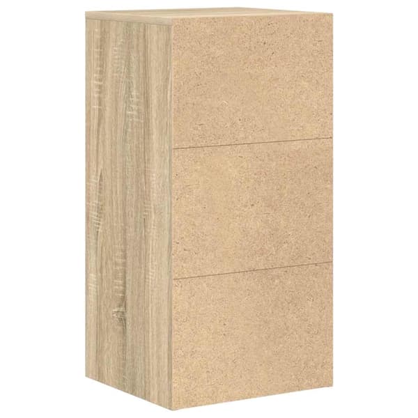 vidaXL Serviesskap Sonoma eik 38 x 34.5 x 75 cm Konstruert tre