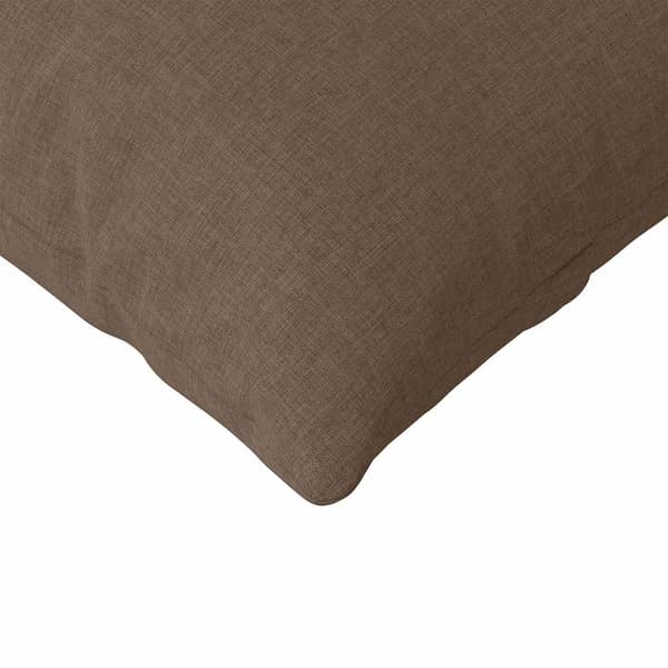 vidaXL Soffkuddar 2 st Brun 120 x 40 cm tyg