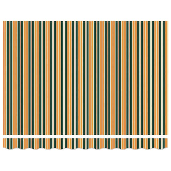 vidaXL Utfällbar markis Flerfärgsdesign 350 x 250 cm