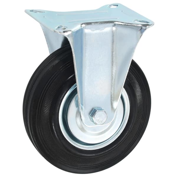 vidaXL Fasta hjul 4 st 125 mm