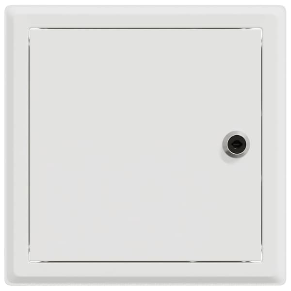 vidaXL Åtkomstpanel 2 pcs Vit 23 x 23 x 3 cm Stål