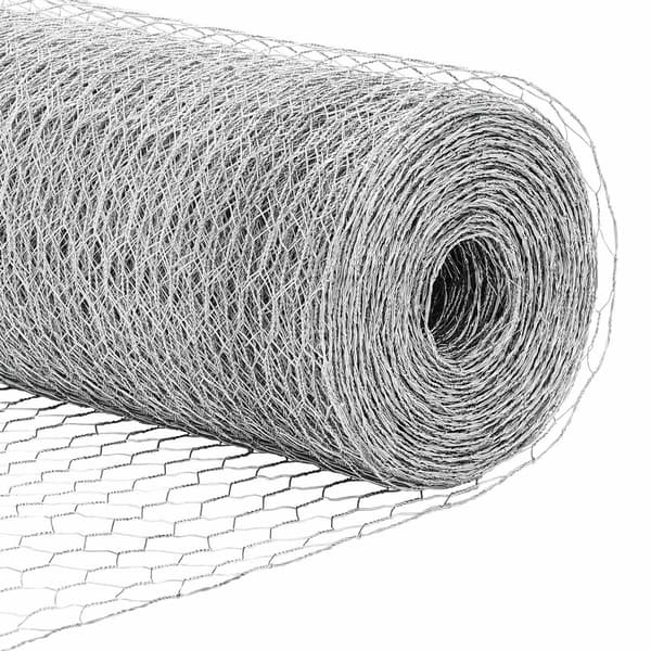 vidaXL Hexagonstängsel Silver 0,4 x 10 m Galvaniserat stål