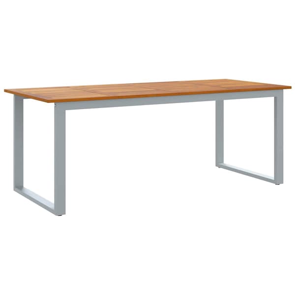 vidaXL Hage Spisegruppe 7 pcs Grå Solid akasietre
