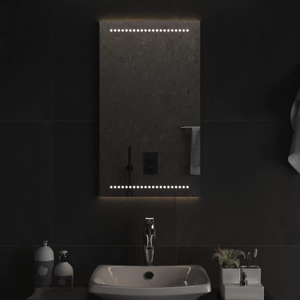 vidaXL Baderomsspeil med LED 40x70 cm