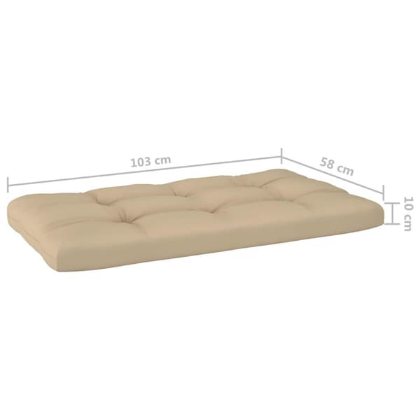 vidaXL Pallsoffa 2-sits med dynor impregnerad furu