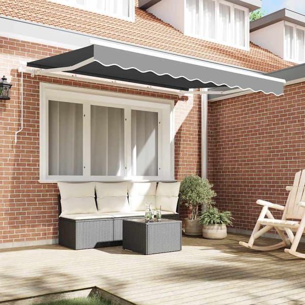 vidaXL Markisram Vit 3 x 2 m Metall
