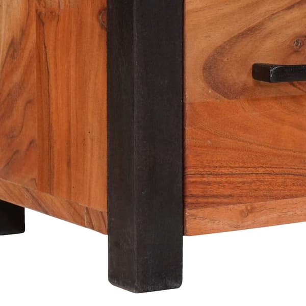 vidaXL Serviesskap 3 pcs Brun 110 x 30 x 75 cm Solid akasietre