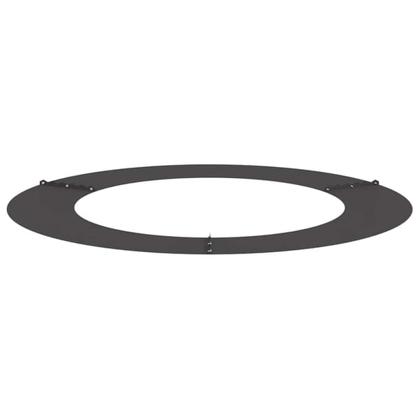 vidaXL passende for Flat Tre Ringer 5 pcs Svart Ø60 / 90 cm Stål