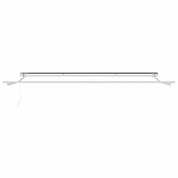 vidaXL Markisram Vit 500 × 350 cm Aluminium