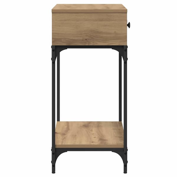vidaXL Konsollbord artisan eik 75 x 34.5 x 75 cm Konstruert tre