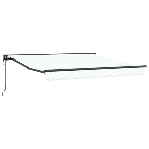 vidaXL Markisram Vit 300 x 250 cm Polyester med PU-beläggning