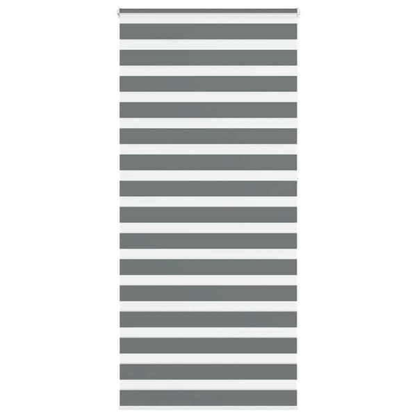 vidaXL Sebragardin mørkegrå 110x230 cm stoff bredde 105,9 cm polyester