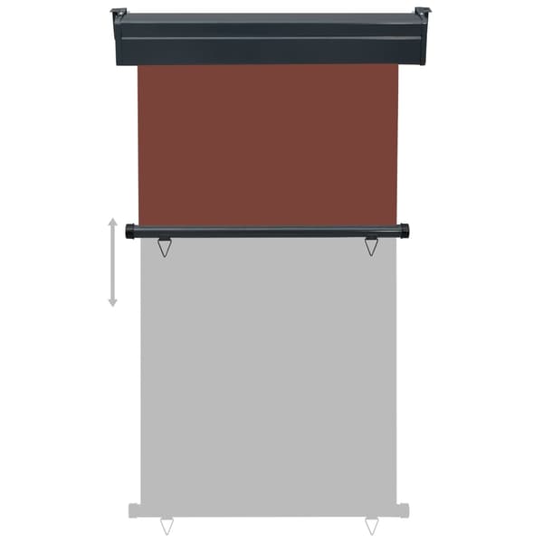 vidaXL Balkongmarkis 105x250 cm brun