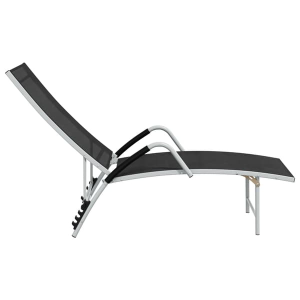 vidaXL solseng textilene og aluminium svart