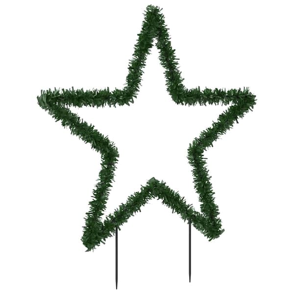 vidaXL Julelysdekorasjon med pigger stjerne 115 LEDs 85 cm