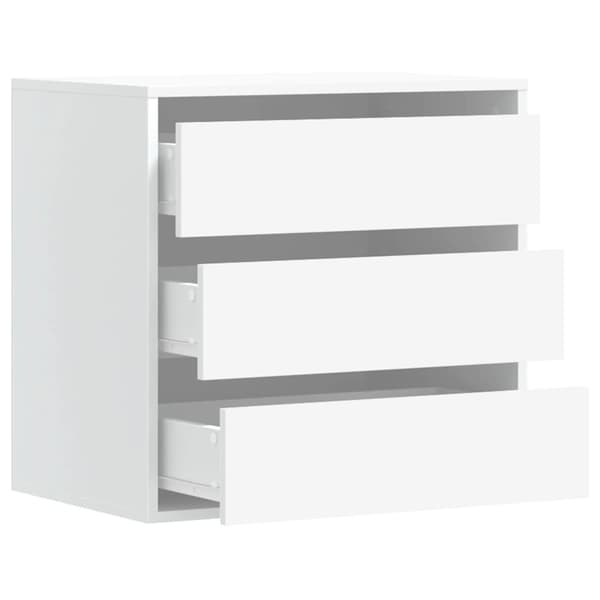 vidaXL Kommode hvit 60x41x58 cm konstruert tre