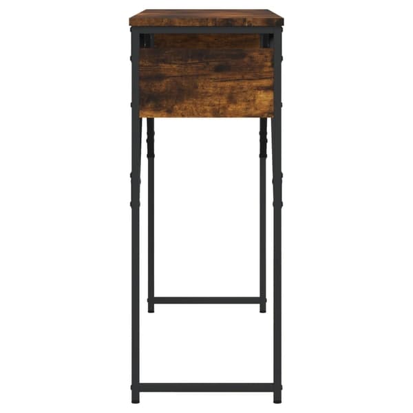 vidaXL Konsollbord røkt eik 105x30x75 cm konstruert tre
