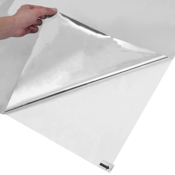 vidaXL Statisk Reflekterande Solfilmsfönster silver 90 x 1000 cm PVC