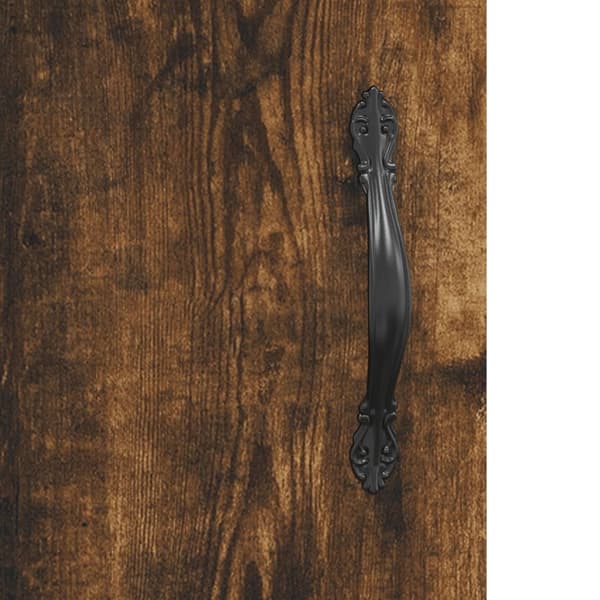 vidaXL Highboard røkt eik 69,5x34x180 cm konstruert tre