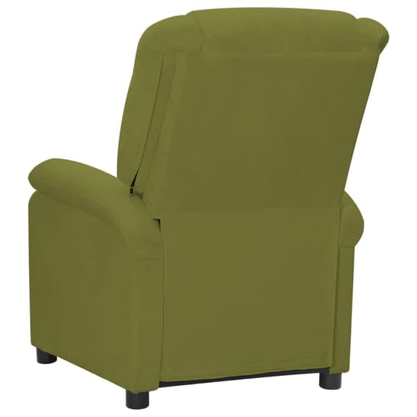 vidaXL Reclinerfåtölj ljusgrön sammet