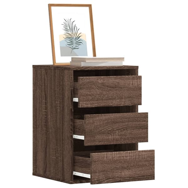 vidaXL Kommode brun eik 40x41x58 cm konstruert tre