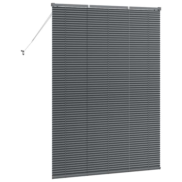 vidaXL Persienner Mörkgrå 175 x 130 cm Aluminium