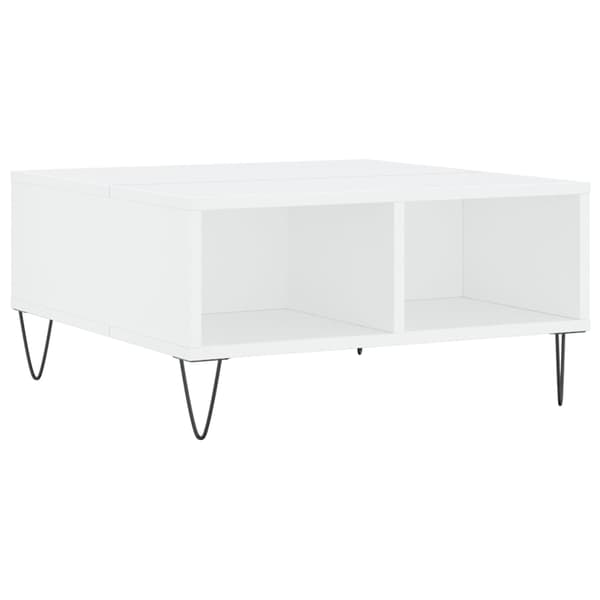 vidaXL Soffbord vit 60x60x30 cm konstruerat trä