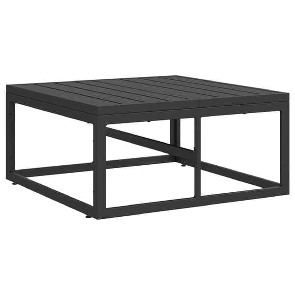 vidaXL Trädgårdsoffset 5 pcs Svart Metall