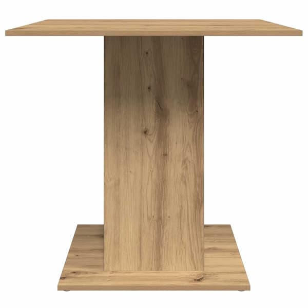 vidaXL Spisebord artisan eik 80x80x75 cm konstruert tre