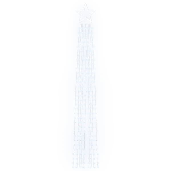 vidaXL Julgransbelysning 320 LED kallvit 375 cm
