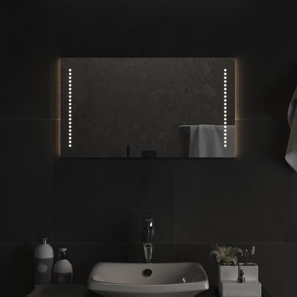 vidaXL Baderomsspeil med LED 40x70 cm