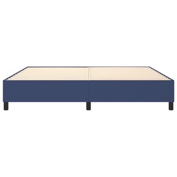 vidaXL Sängram blå 200x200 cm tyg