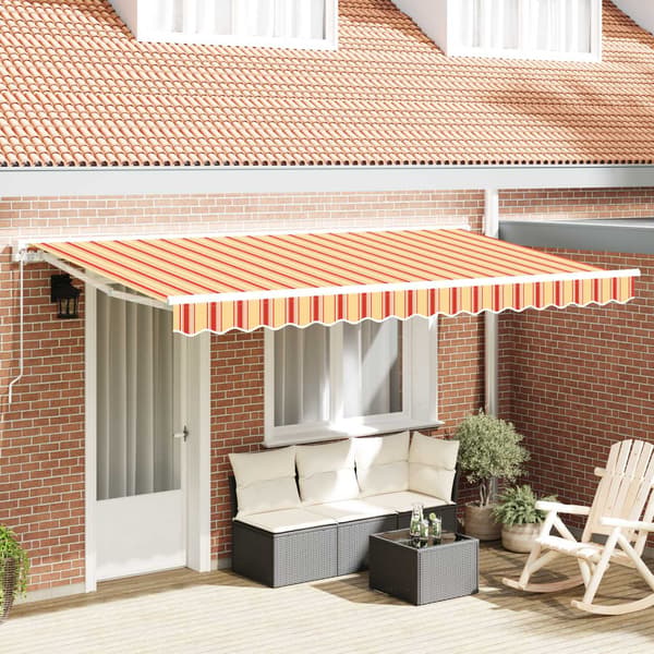 vidaXL Markisväv Flerfärgsdesign 4 x 2 m Polyester