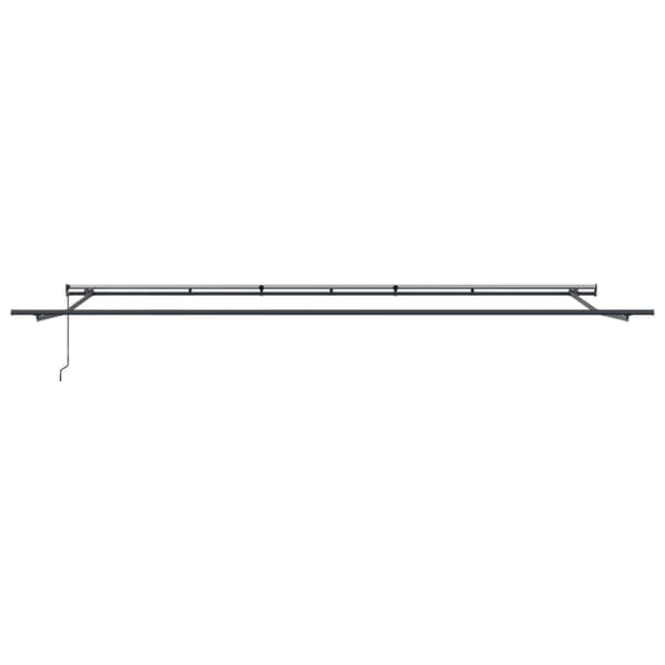 vidaXL Utfällbar markis orange och brun 600 × 300 cm