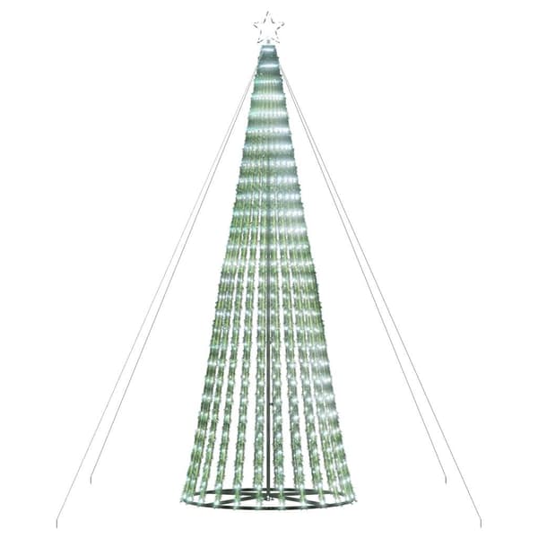vidaXL LED julgran 1028 LED kallvit 403 cm